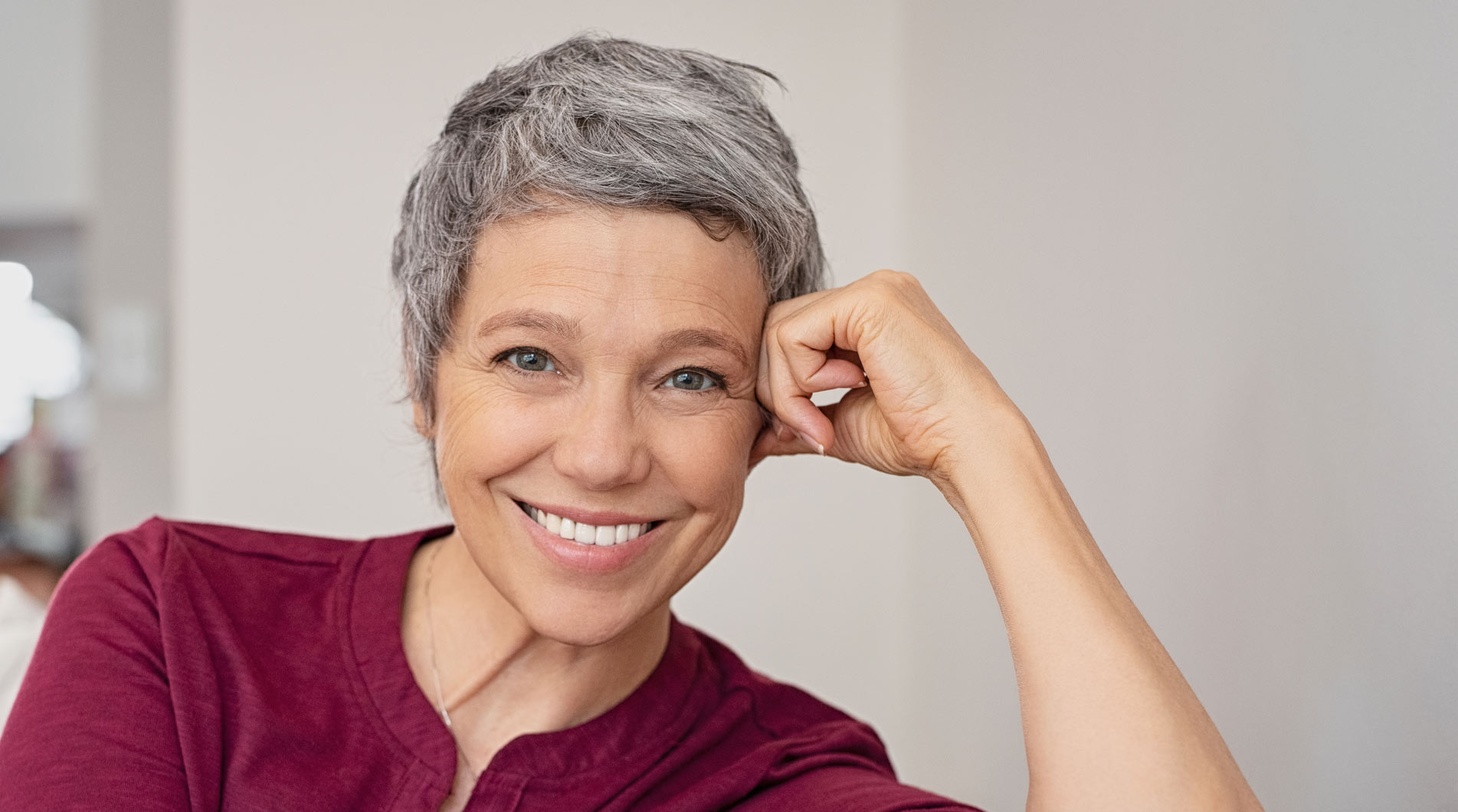 Woman with Dentures